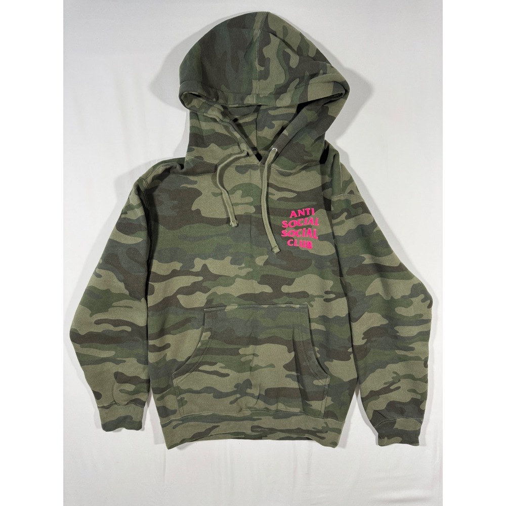 Anti Social Social Club ASSC Hoodie Camo Pink XS Oversized Streetwear Unisex - Picture 2 of 10